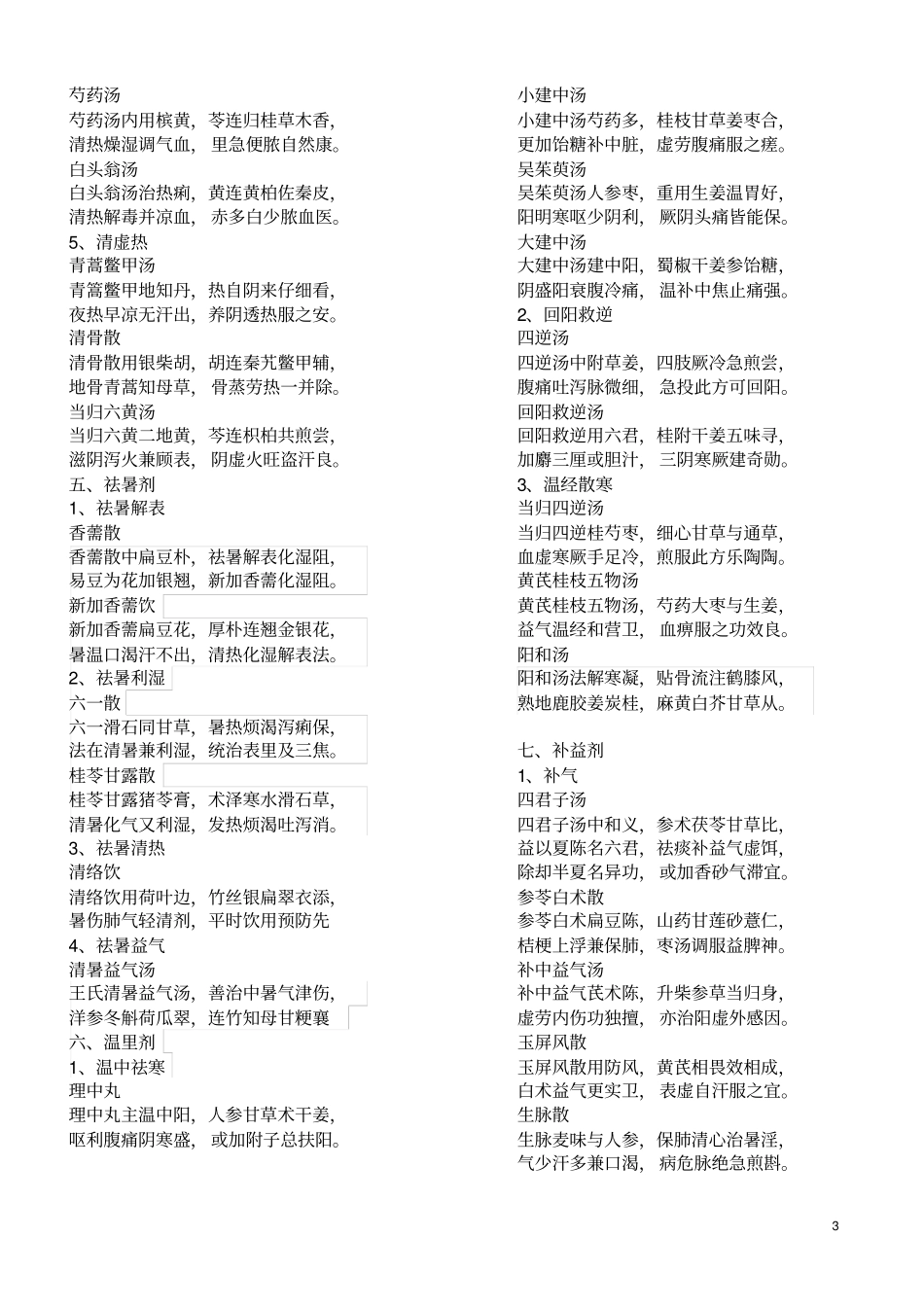 中医执业医师方剂方歌_第3页