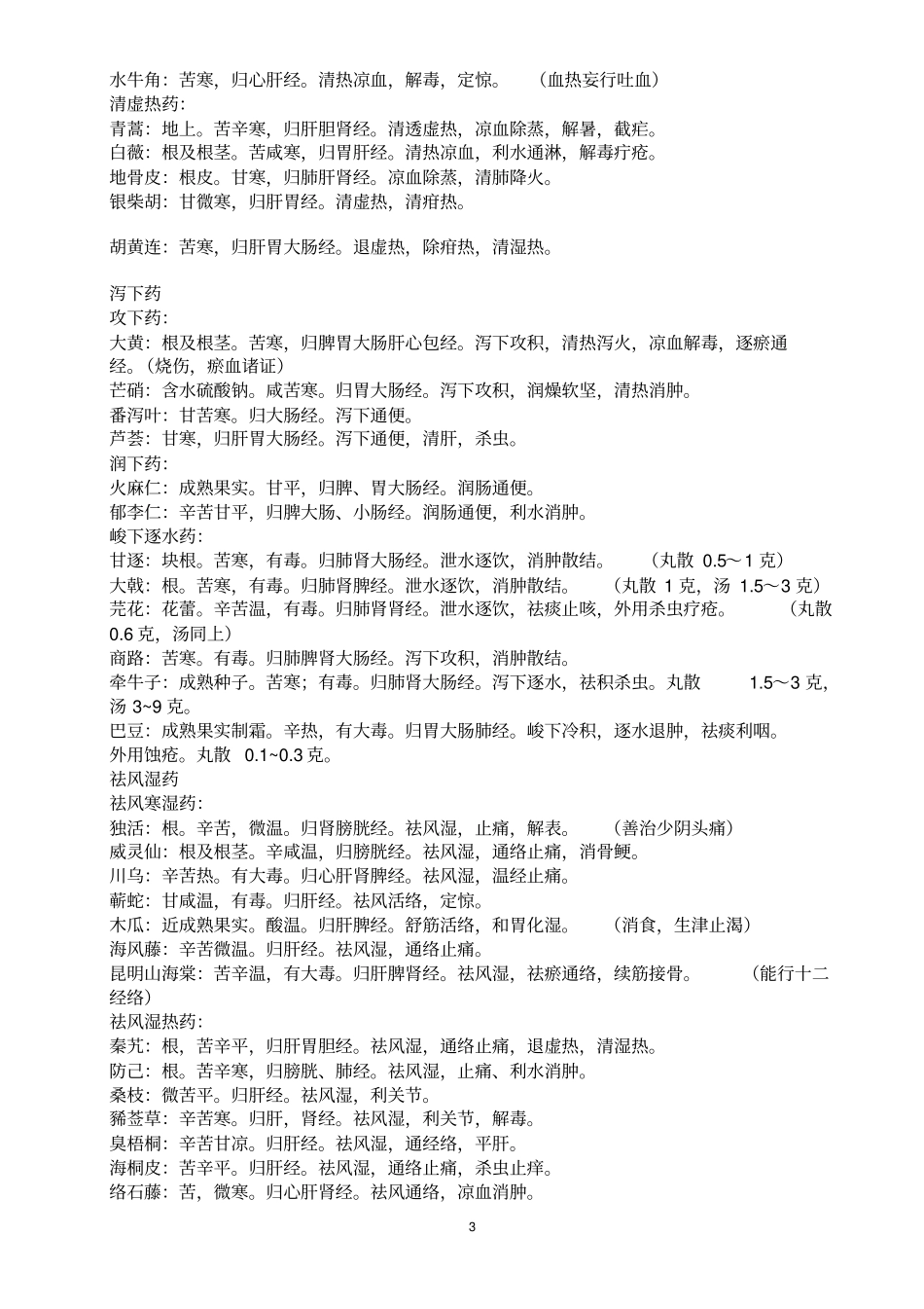 中医综合考研中药学笔记精华资料_第3页