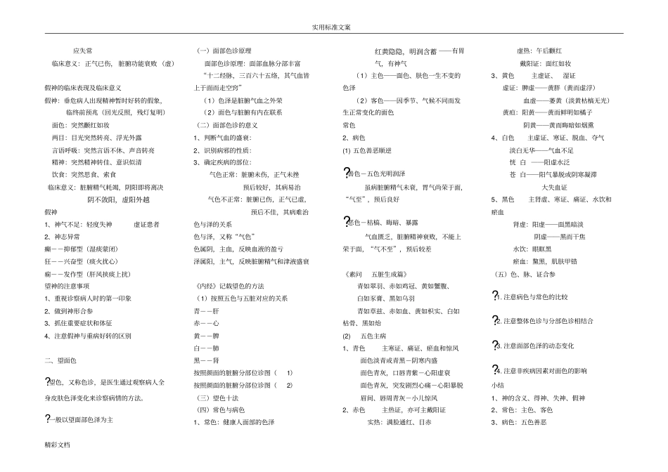 中医综合中医诊断学笔记_第2页