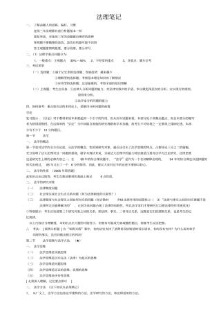 中国政法大学考研-法理笔记