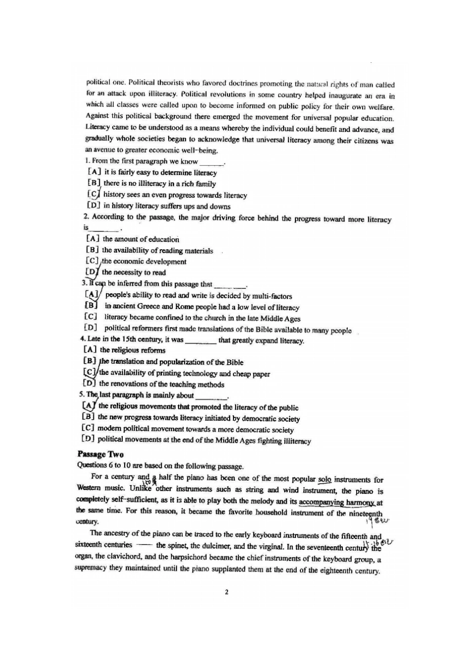 中国矿业大学博士生入学英语试题_第3页