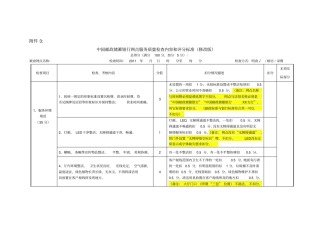 中国邮政储蓄银行网点服务质量检查内容和评分标准修改说明版