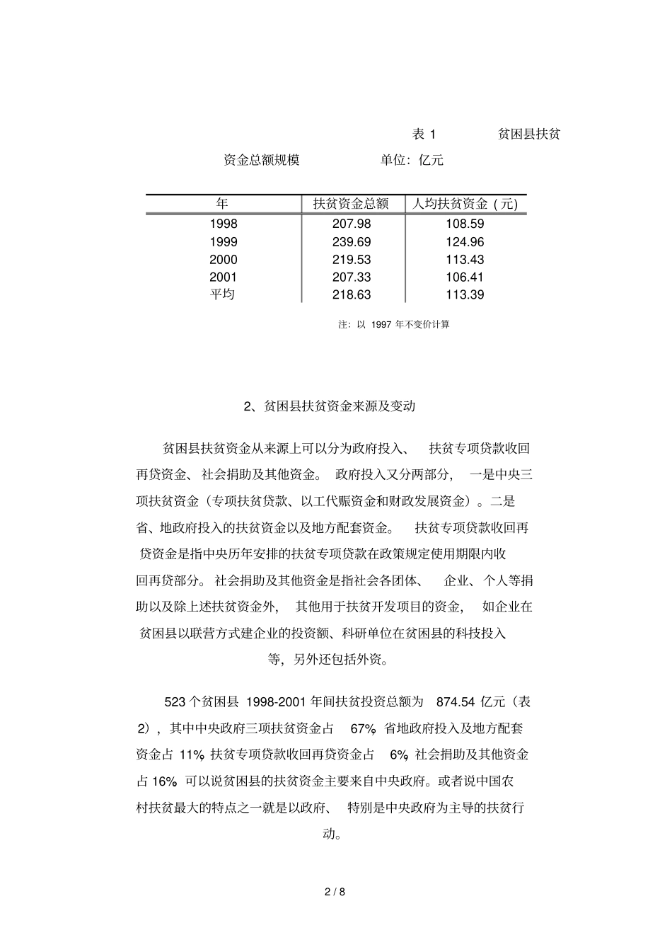 中央扶贫资金分配及影响因素分析_第2页