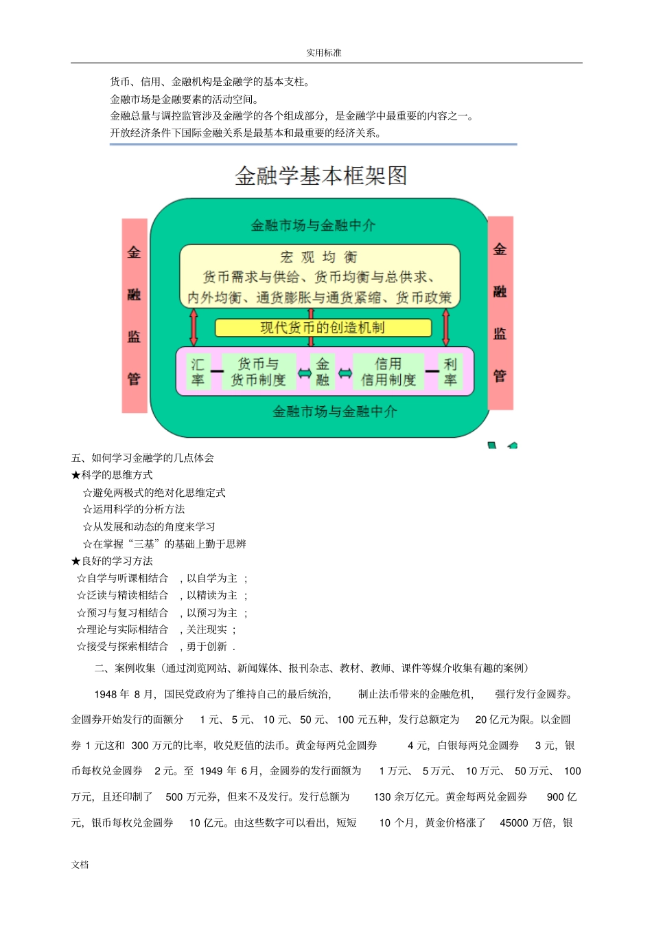 中央财经大学李健金融学学习笔记_第2页