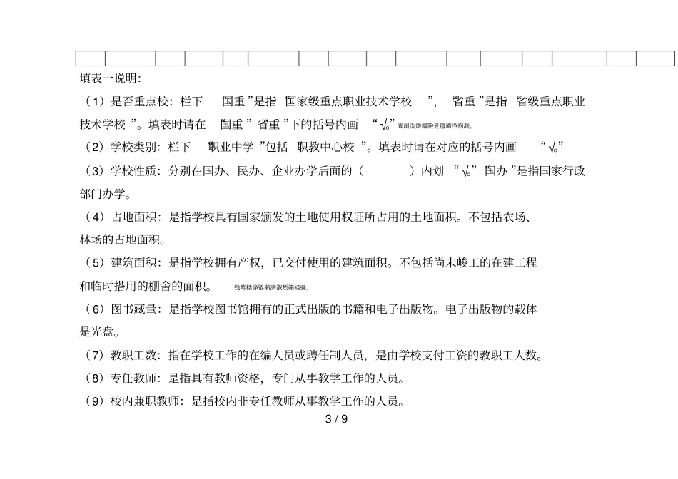 中等职业技术学校师资队伍建设情况调查表_第3页