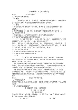 中级财务会计固定资产