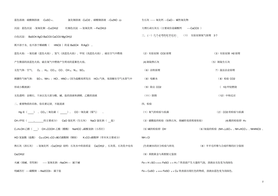 中考化学考试时应注意的几点_第2页