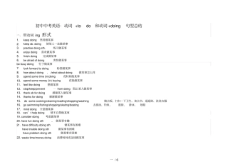 中考常考英语动词+doing与+to_do_
