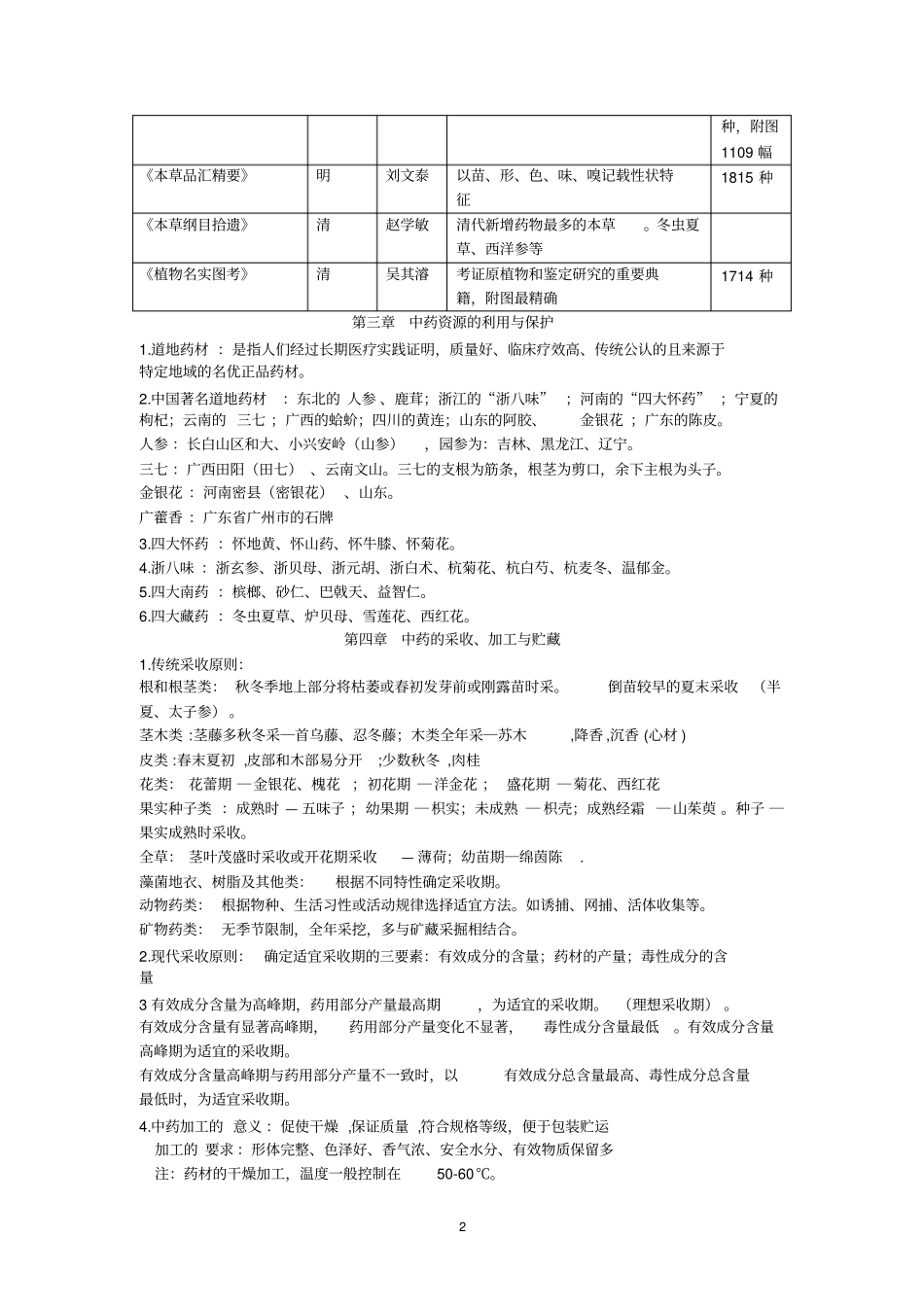 中药鉴定学总结_第2页
