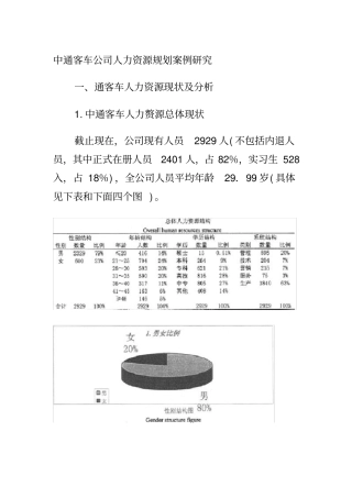 中通公司人力资源规划