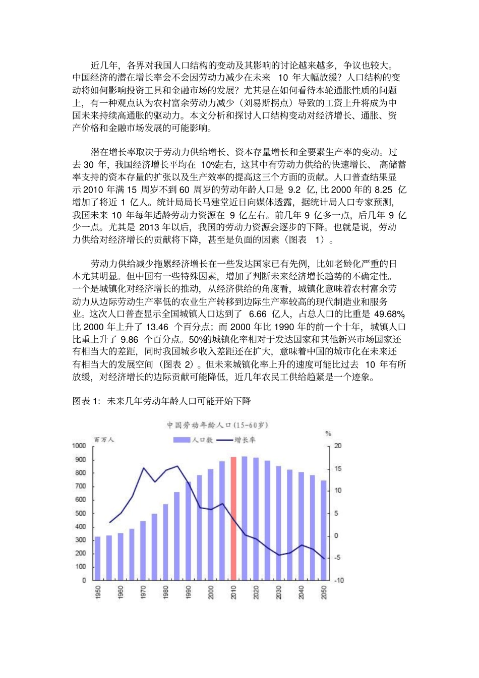 中金公司彭文生人口结构的宏观经济含义_第2页