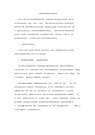 乙型肝炎抗病毒治疗的适应证概要