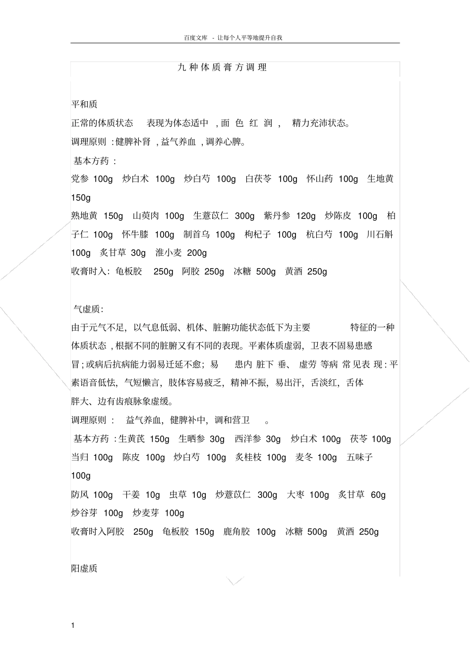九种体质膏方调理_第1页