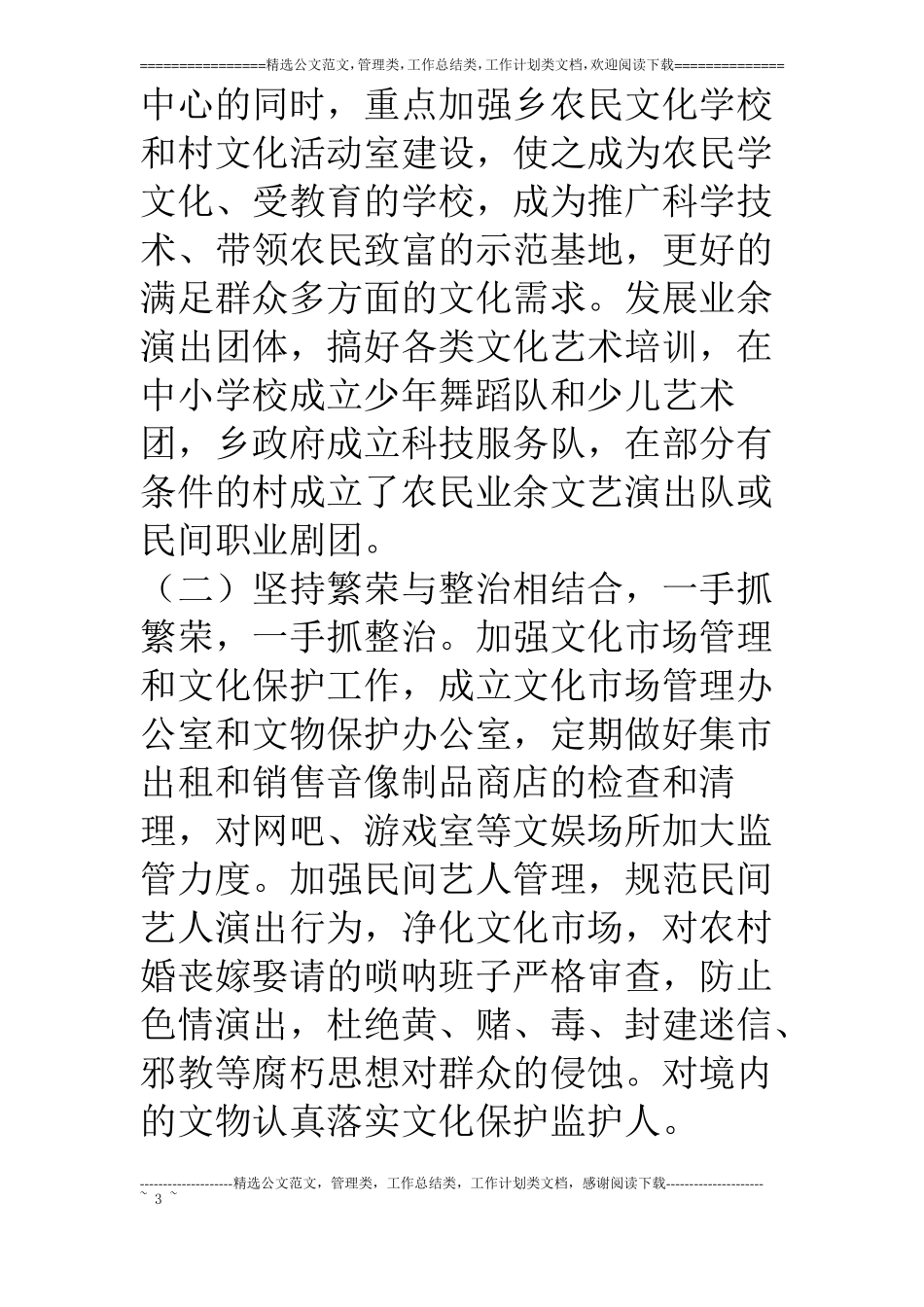 乡镇文化站工作总结_第3页