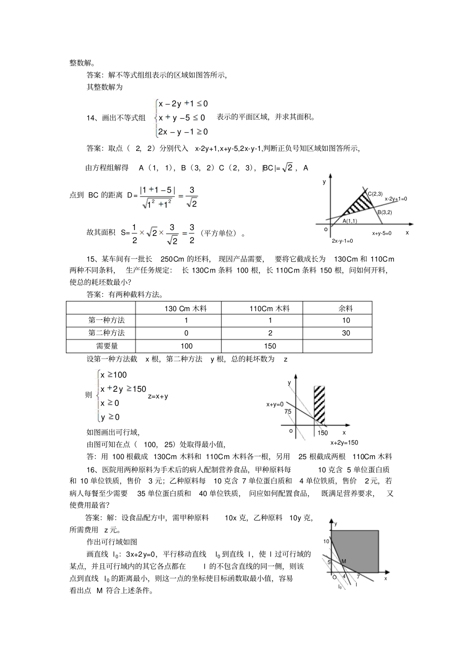 二元一次不等式组与简单的线性规划问题同步练习2人教A版必修5_第3页