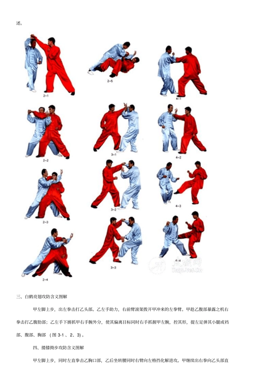 二十四式太极拳攻防含义拆解剖析_第3页