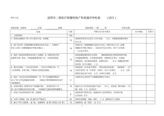 二级产科质量评审标准