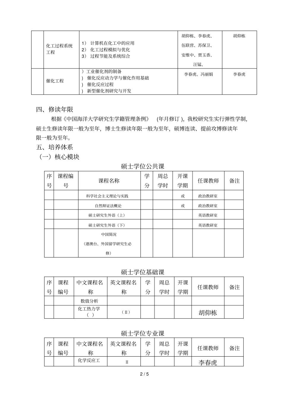 二级学科____化学工程__第2页