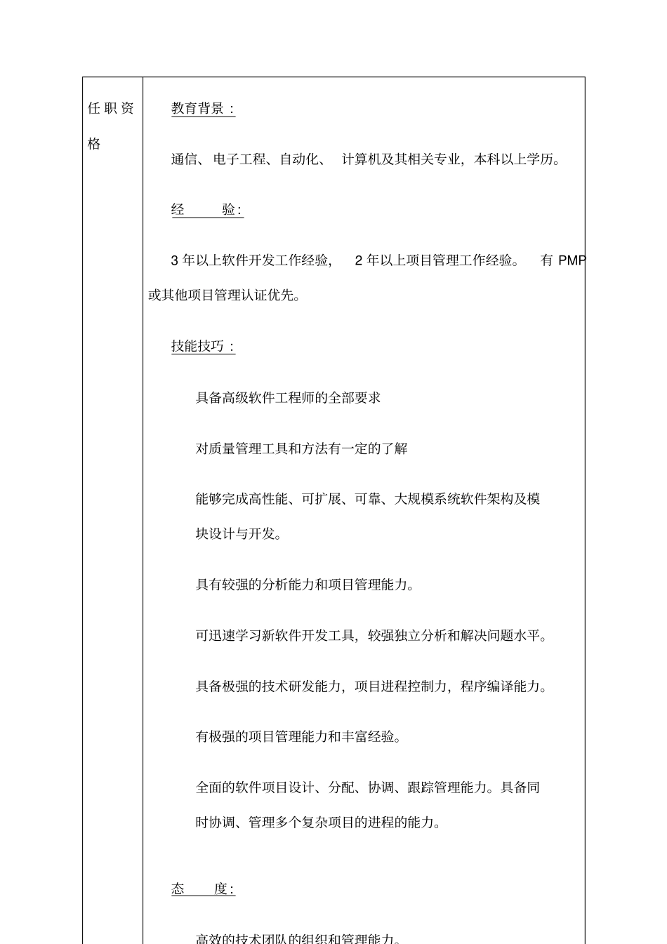 互联网行业产品经理岗位职责说明书_第3页