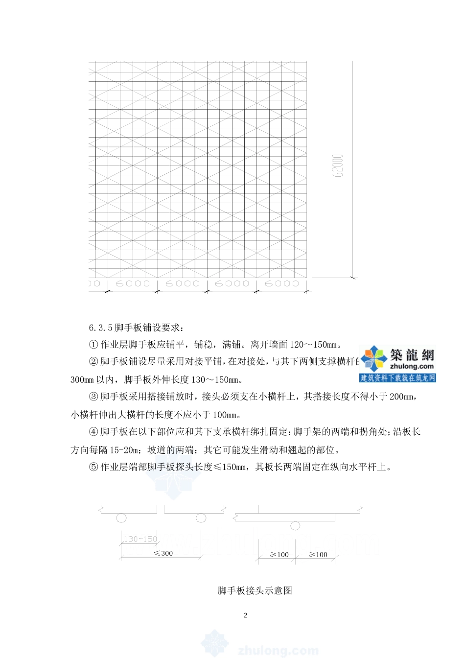 高层大厦双排落地、钢梁悬挑脚手架质量及施工计划_第3页
