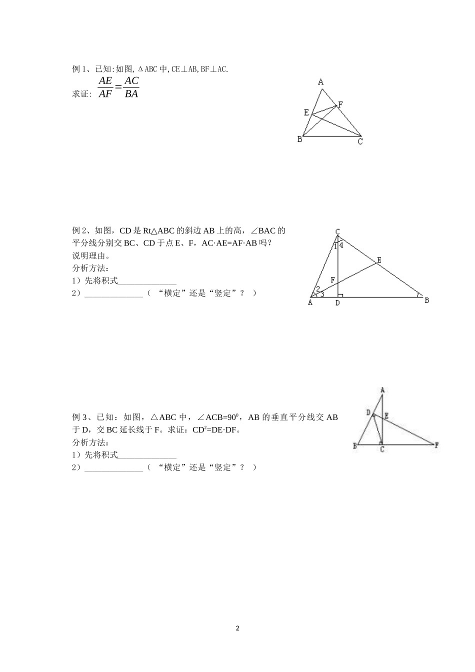 相似三角形的证明_第2页