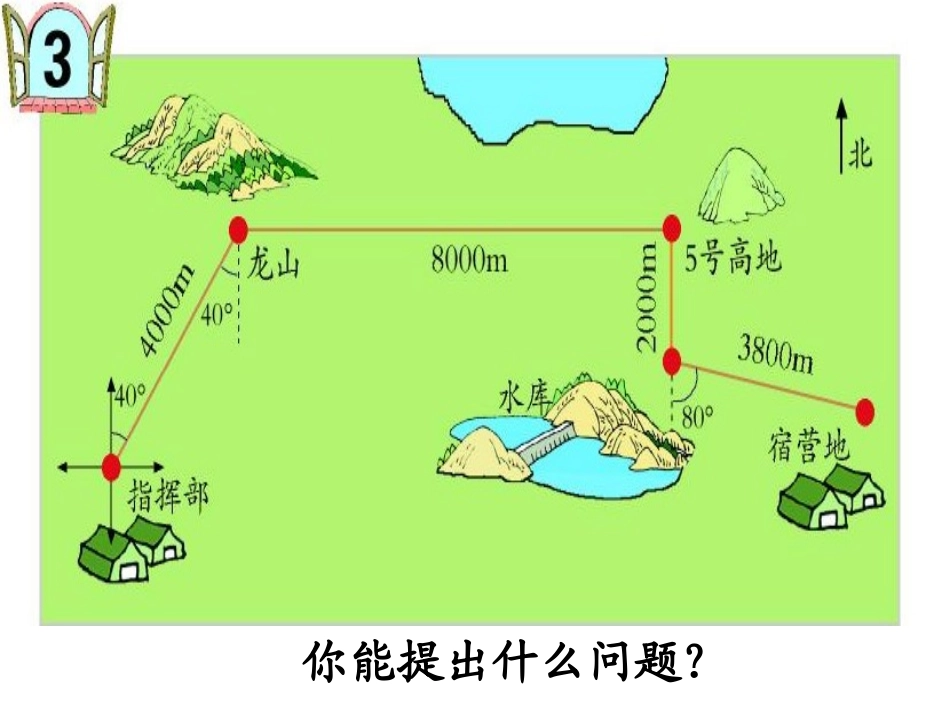 青岛版五年级下册第四单元利用方向和距离描述路线_第2页