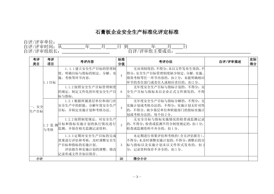石膏板企业标准化评定标准_第3页