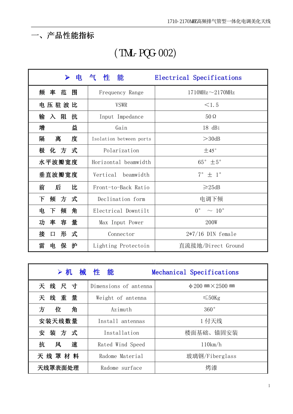 高频排气管型一体化电调美化天线_第3页