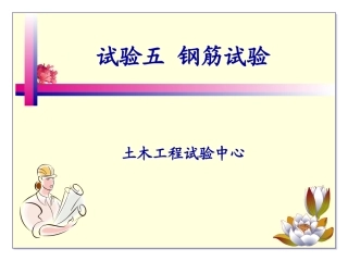 试验五、钢筋试验