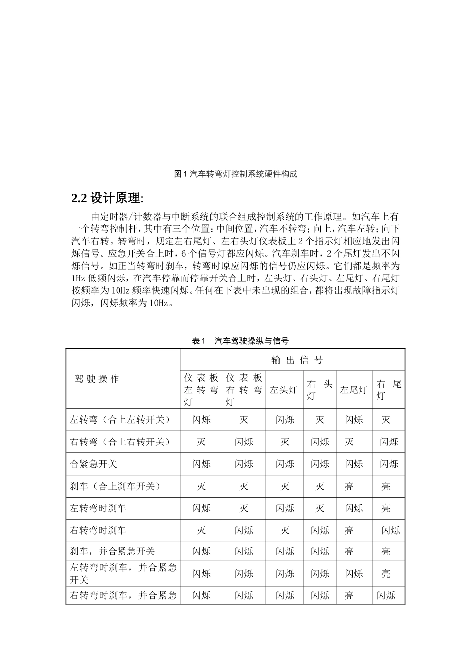 汽车转向灯单片机课程设计_第2页