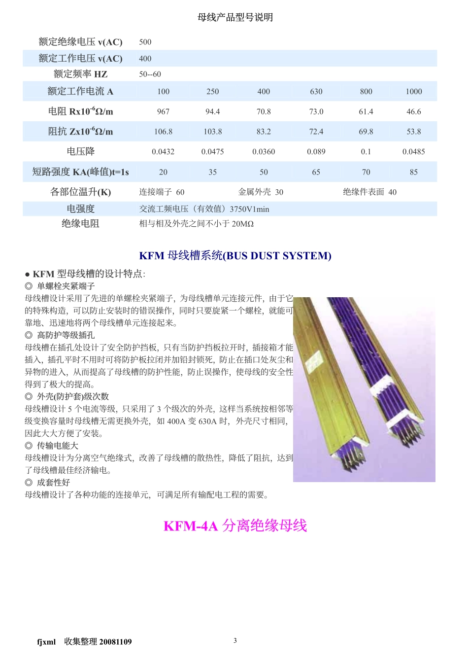 母线产品型号说明_第3页