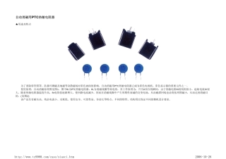 自动消磁用PTC热敏电阻器