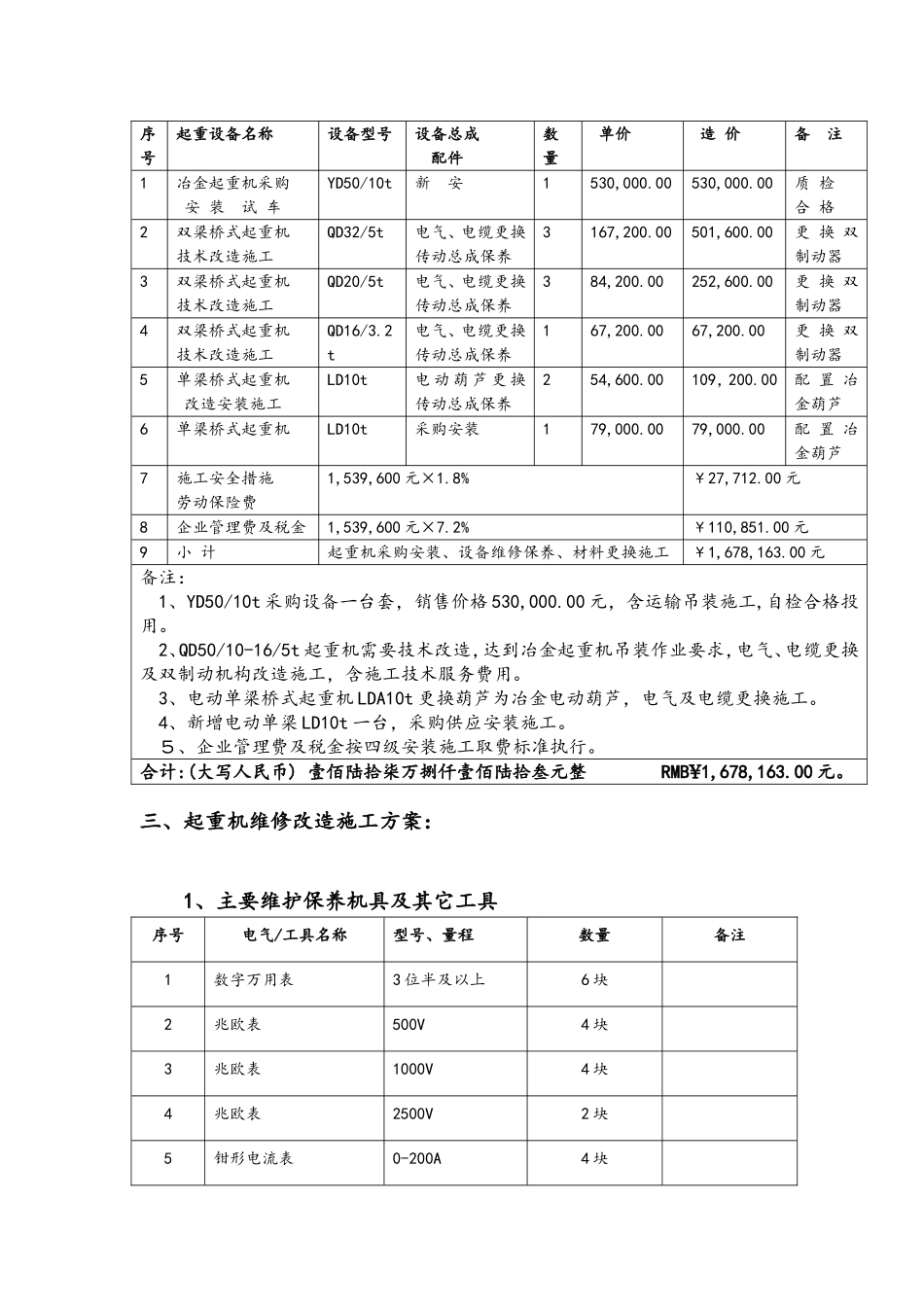 起重机设备维修改造施工_第3页