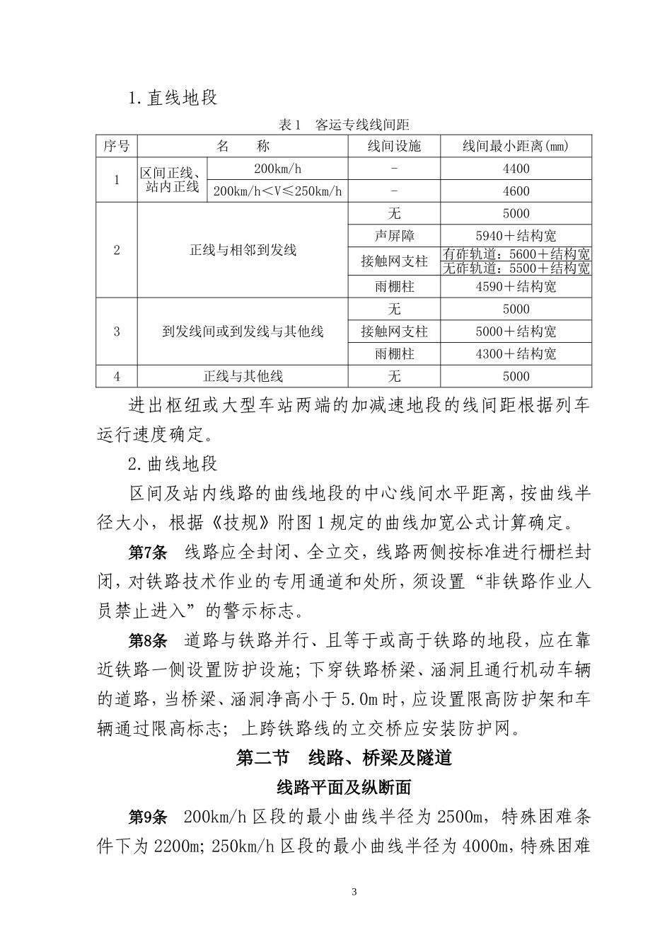 铁路客运专线技术 管理办法(试行)_第3页