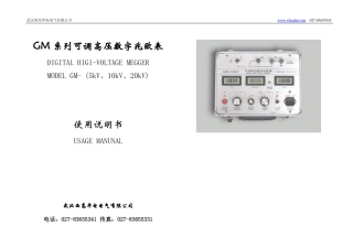 可调高压数字兆欧表