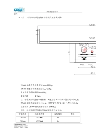 减振器选型计算书
