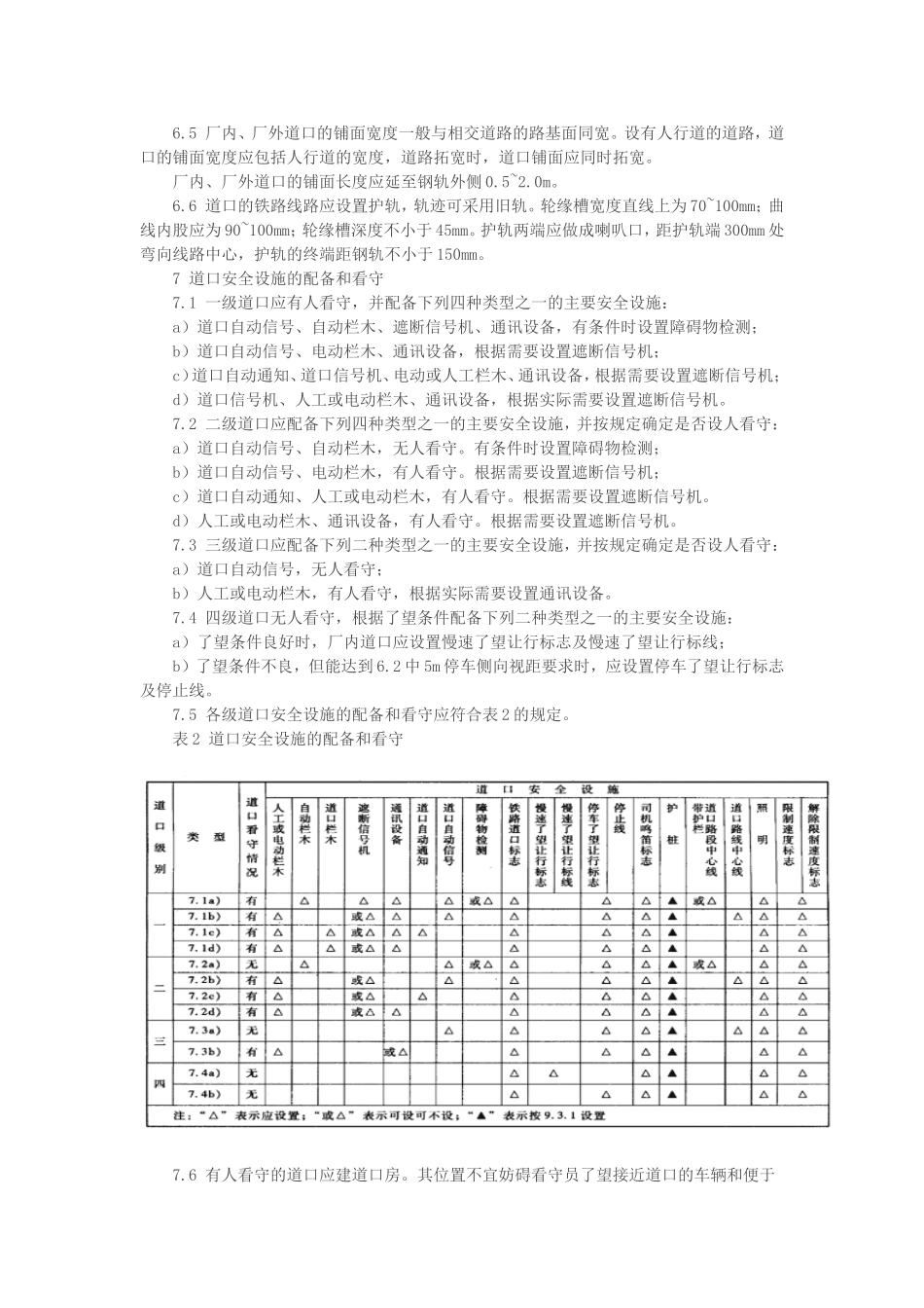 工业企业铁路道口安全标准_第3页