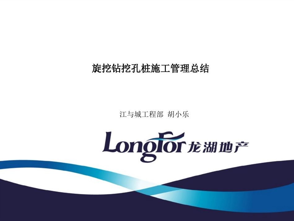 旋挖钻孔桩施工总结_第1页