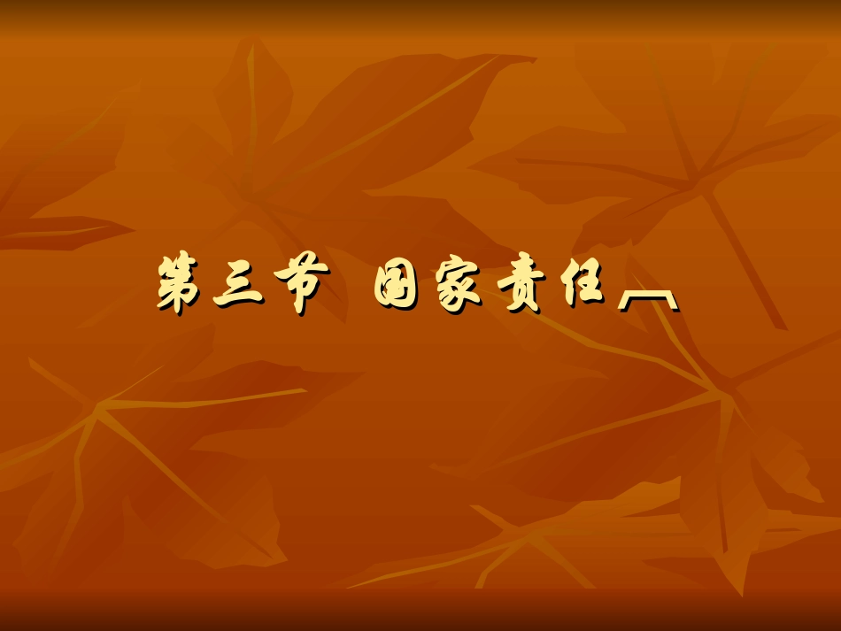 第二章第三节 国家责任_第1页