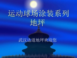 运动球场涂装系列