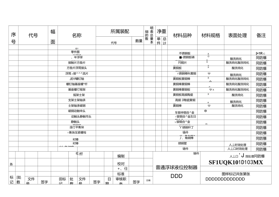 零件明细表._第3页