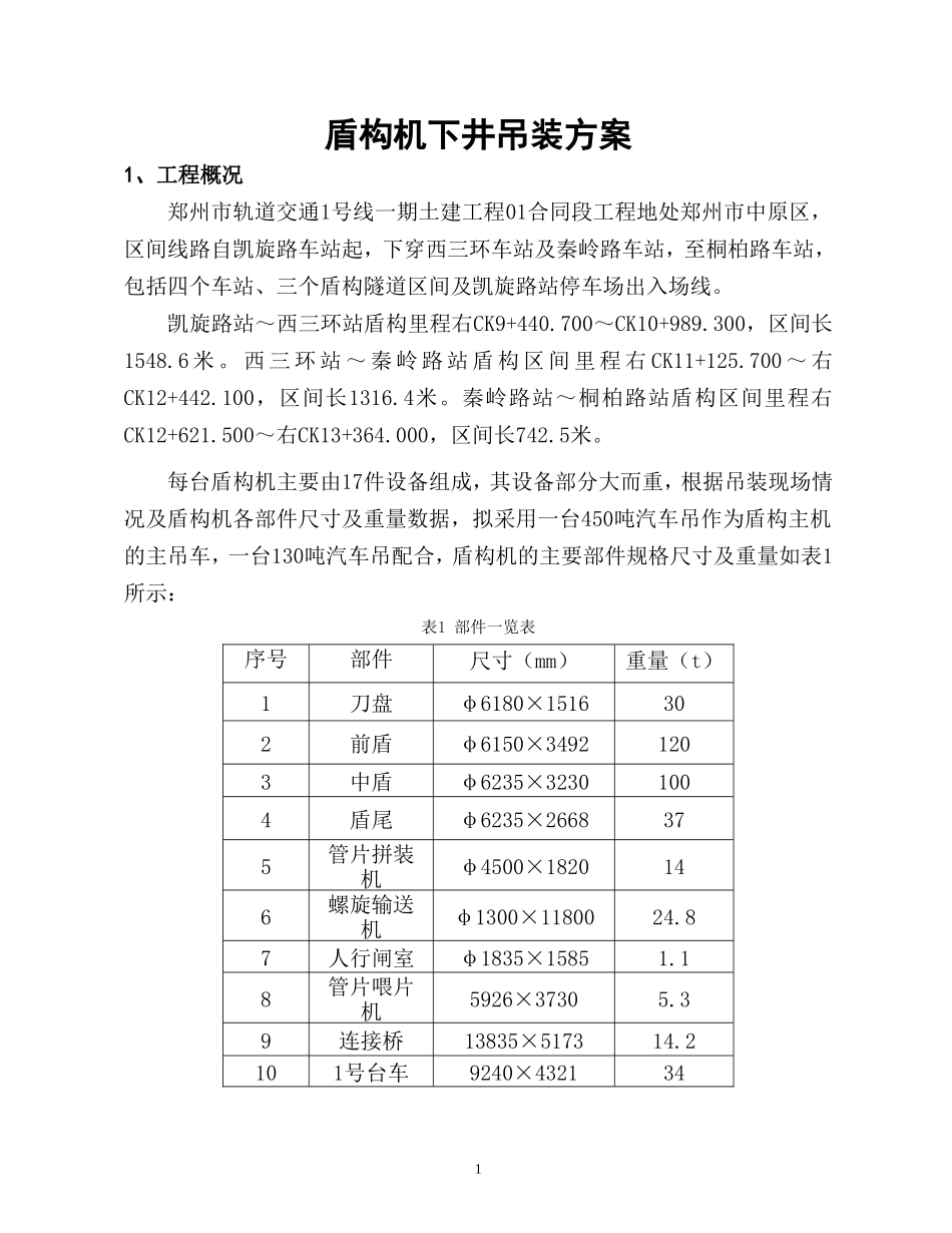 盾构机下井吊装方案_第2页