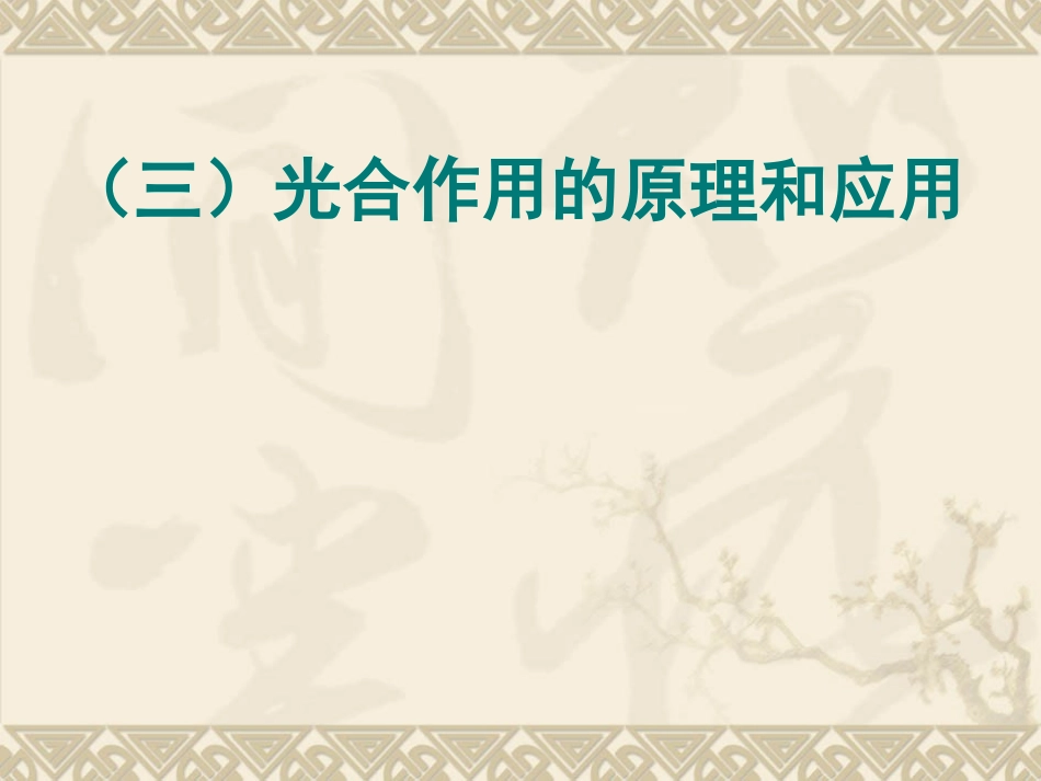 生物：5.4.2《光合作用的原理和应用》课件(新人教版必修1)_第1页