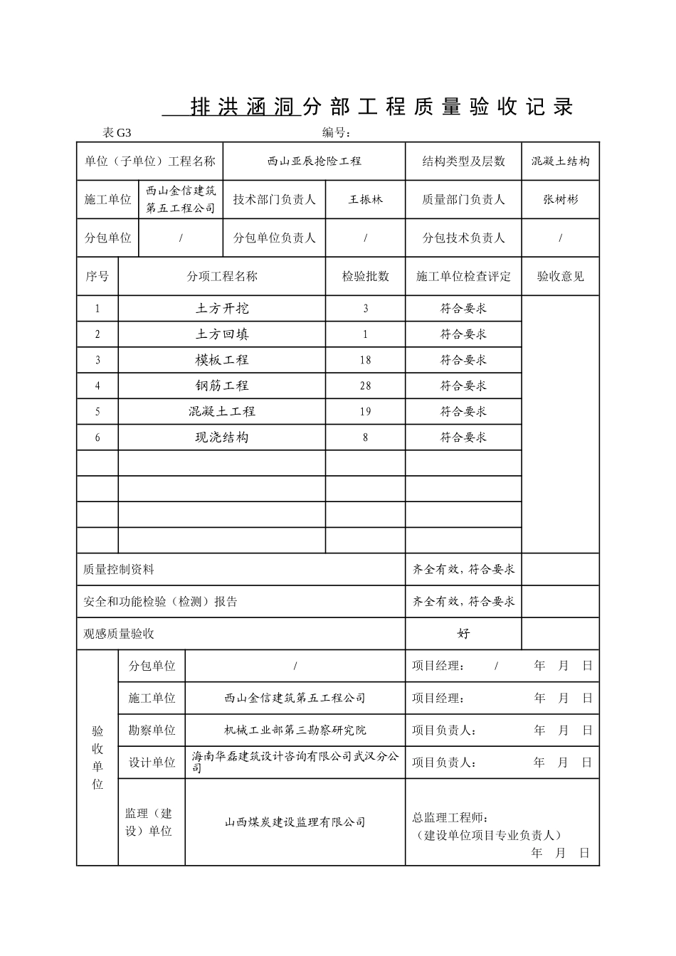 分部工程全套表格_第2页