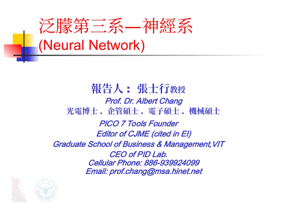 泛朦第三系—神经系(Neural Network)_第1页