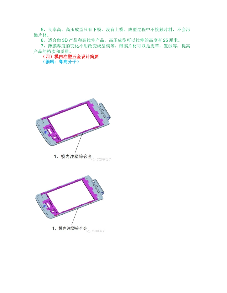 模内注塑知识之模内镶件注塑成型装饰技术_第2页