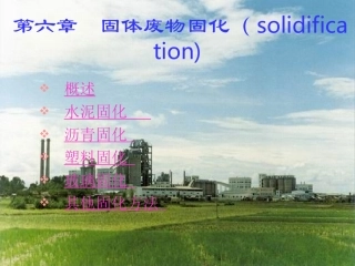 固体废物固化