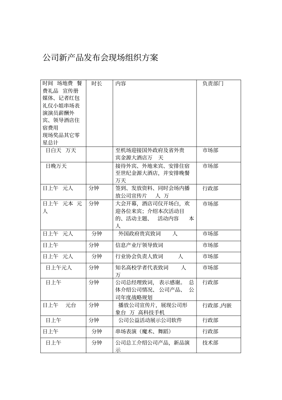 产品推广会组织方案_第1页