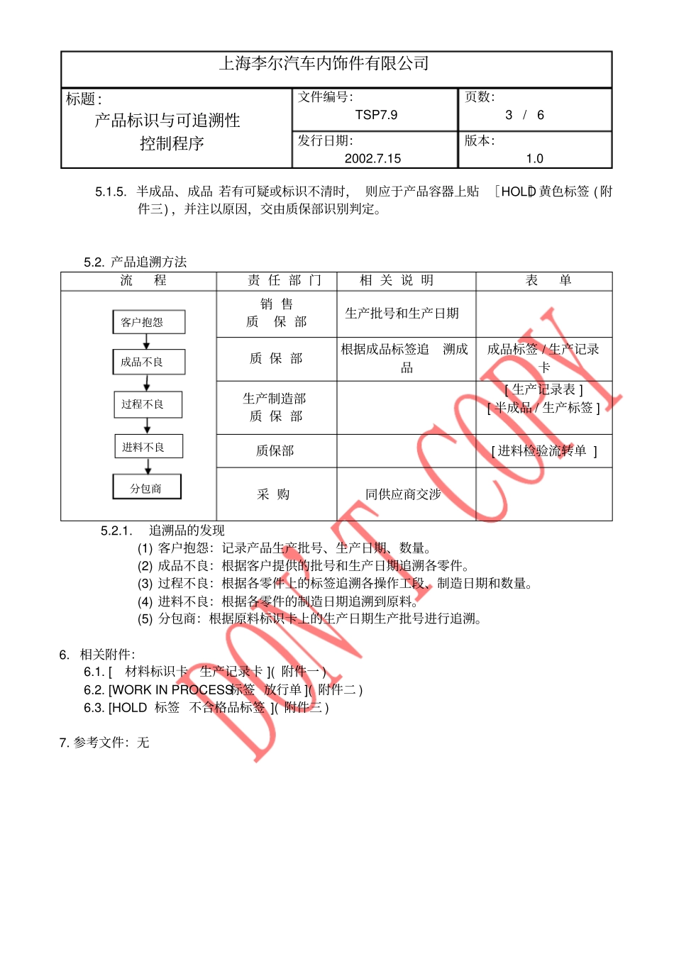 产品标识与可追溯性控制程序_第3页