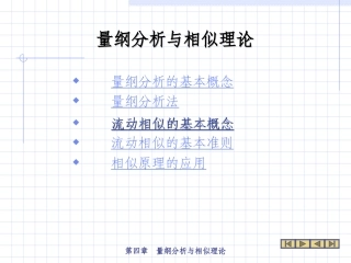 工程流体力学  第四章